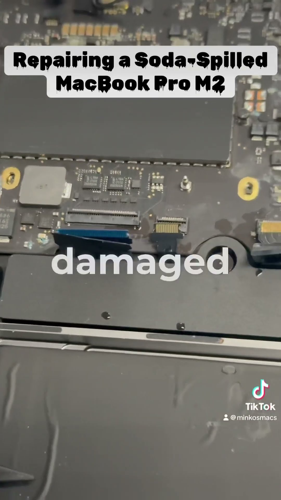 Repairing a Soda-Spilled MacBook Pro M2 #apple #minkosmacs #london