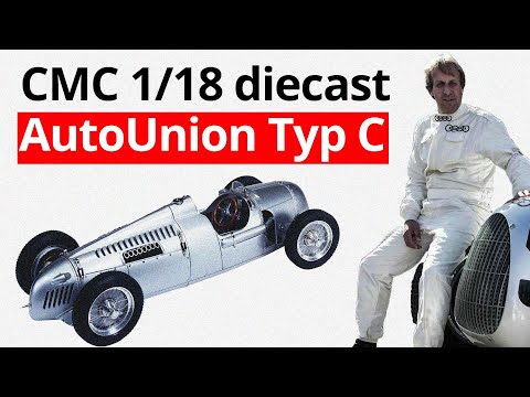 CMC Auto Union Type C 1/18 - diecast review - YouTube