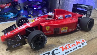 Finishing & Test Running A Vintage Ferrari F189 by Kyosho. 1/10th