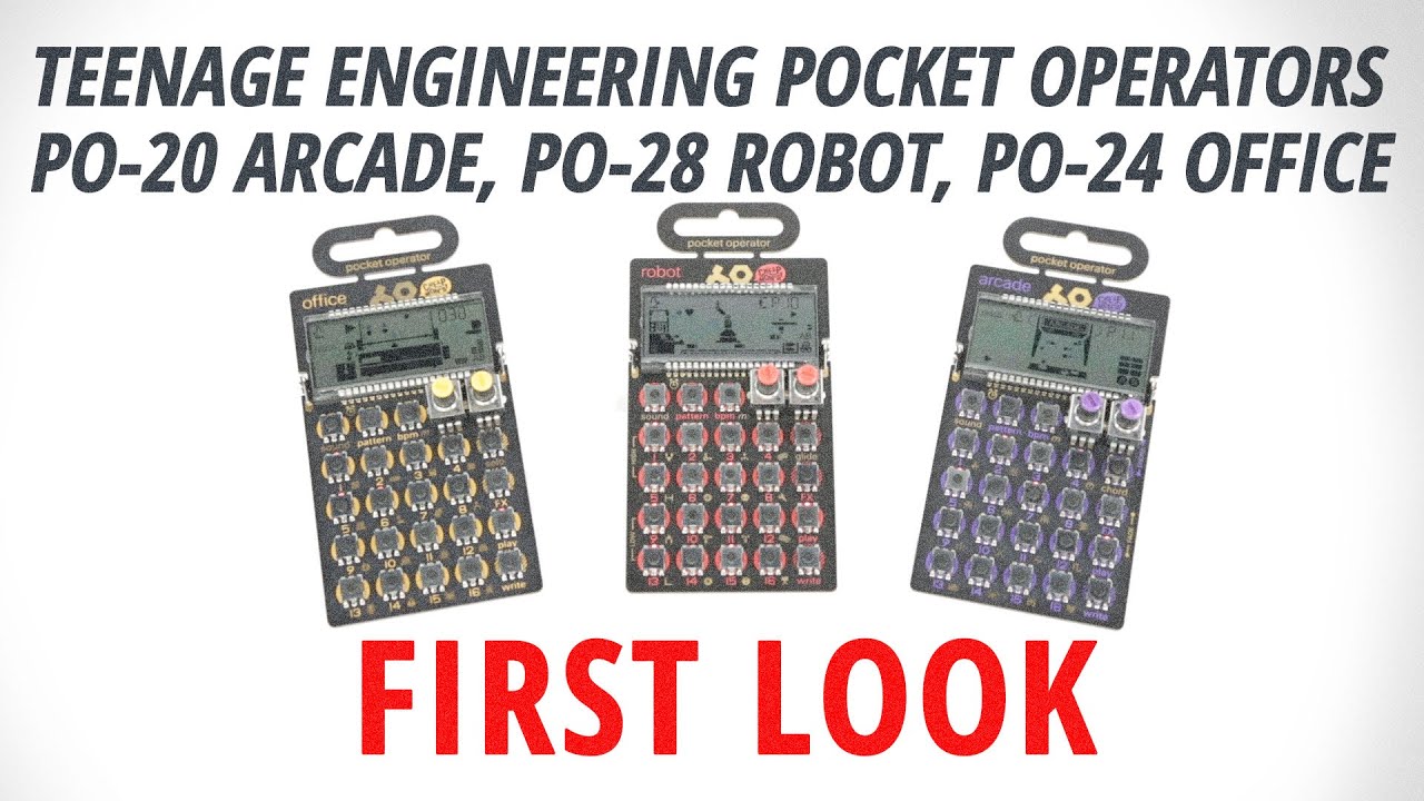 First Look: Teenage Engineering Pocket Operators | PO-20 Arcade
