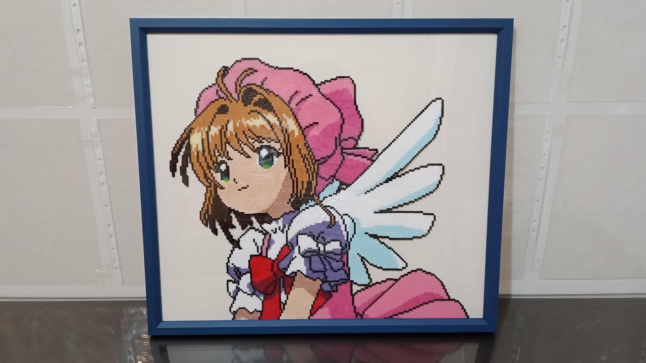 01 - 拼豆- 木之本桜- Catch You Catch Me - 庫洛魔法使カード