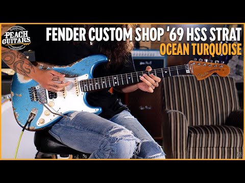 Fender Custom Shop 69 HSS Strat | Super Heavy Relic Ocean