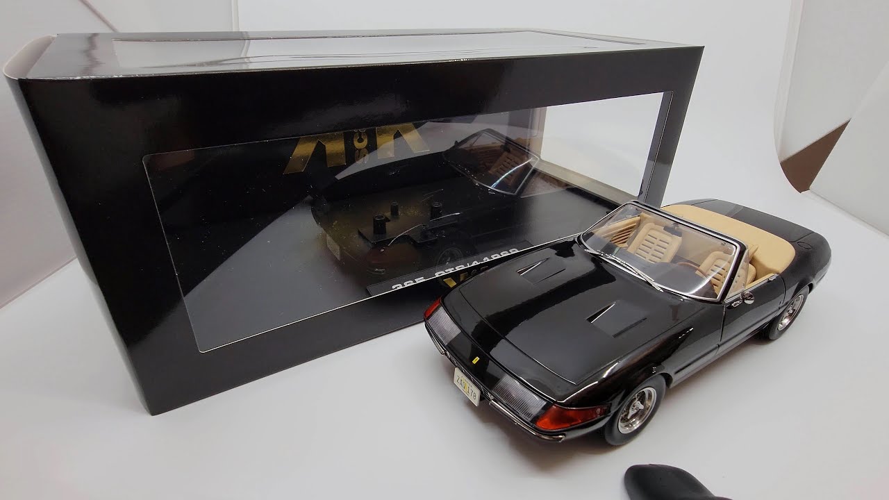 KK Scale 1969 Ferrari 365 GTS4 (Miami Vice) 1/18 Unboxing & First