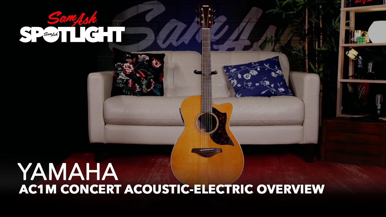Yamaha AC1M Concert Acoustic Electric Guitar Overview - YouTube