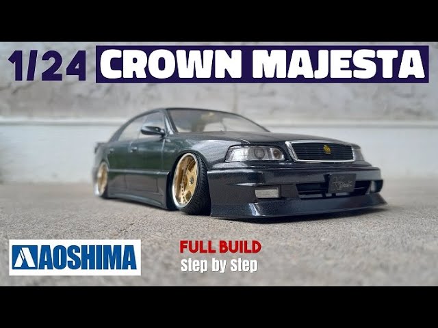 1/24 Aoshima K-Break Crown Majesta Build - YouTube