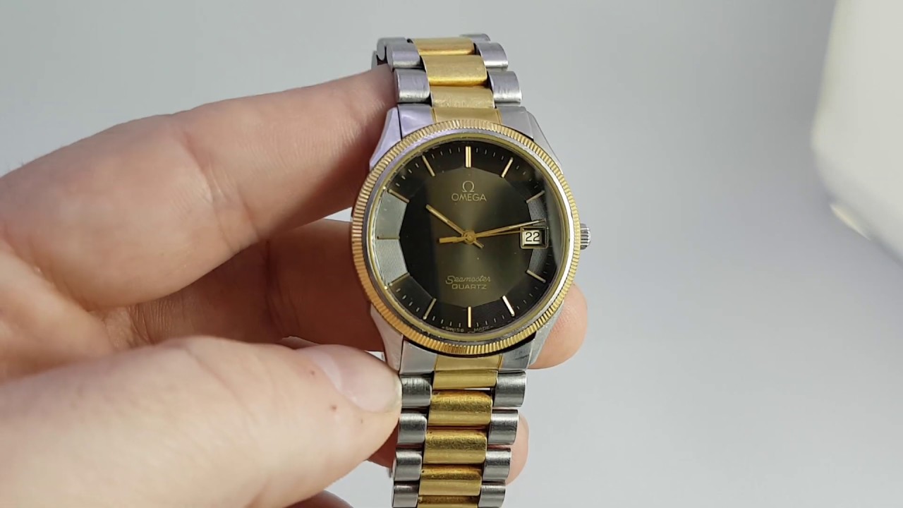 c1979 Omega Seamaster 1342 pie pan men's vintage watch with