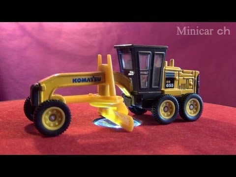 絶版トミカ No.24 コマツ モーターグレーダー motor grader - YouTube