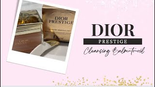 Dior Prestige Le Baume Démaquillant - YouTube