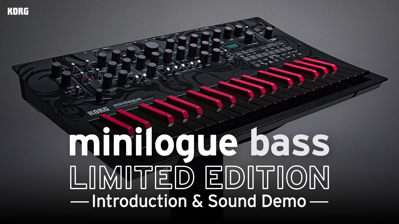 シンセベースに特化したアナログシンセサイザー、KORG「minilogue bass