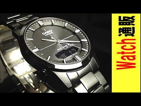 カシオ ソーラー電波腕時計（CASIO LINEAGE）オールブラック LCW