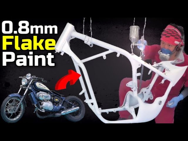 All painting] 0.8mm oversized flake painting - YouTube