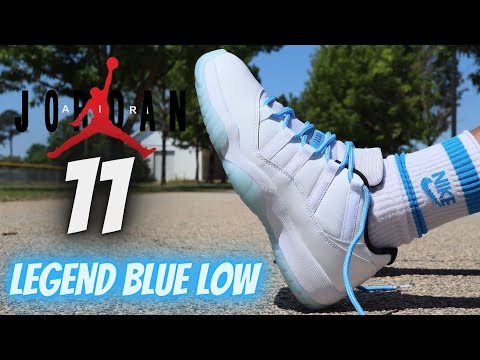 EARLY LOOK!! JORDAN 11 LOW “LEGEND BLUE” REVIEW & ON FEET W/ LACE