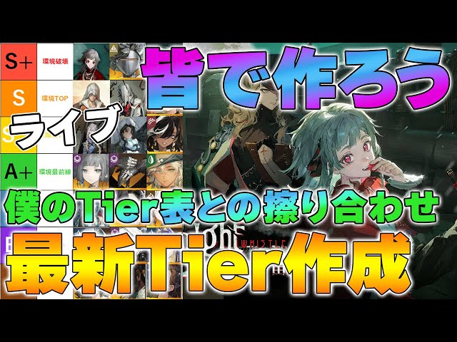 リバース1999】Ver.3.1最新Tier作成ライブ | 皆のキャラ評価教えて
