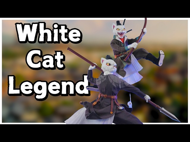 Cat Action Figures - NOTTAA Collection Li Bing - White Cat Legend