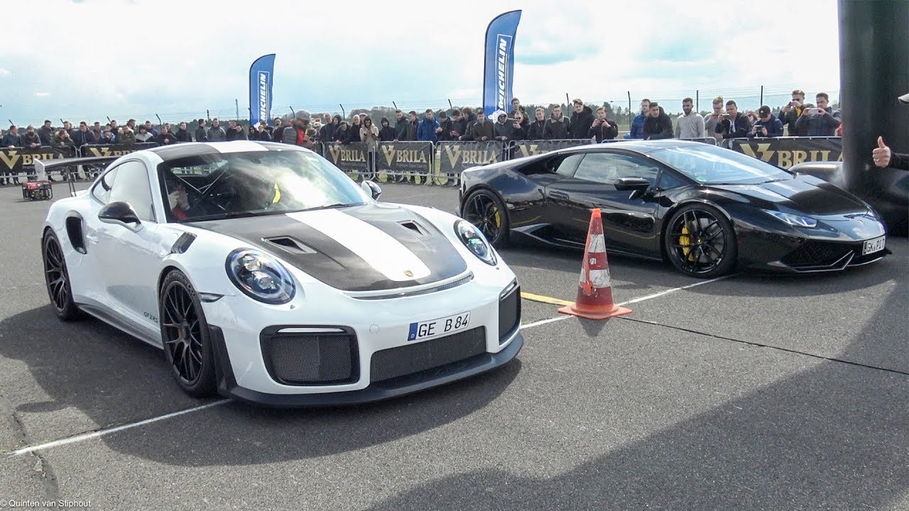 Porsche 991 GT2 RS vs Lamborghini Huracan vs RS6 ABT vs CLA45 AMG