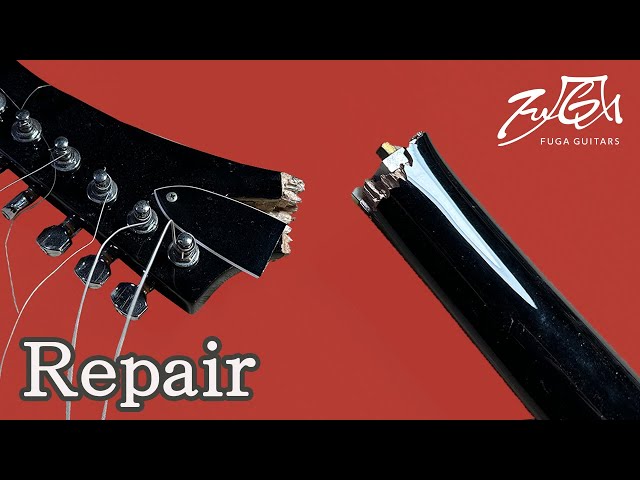 ギターリペア ネック折れ［EDWARDS E-EX-120D］ - YouTube