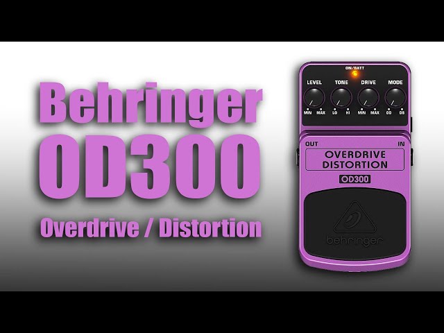 Behringer OD300 Overdrive - Boss OS-2 Clone #behringer - YouTube