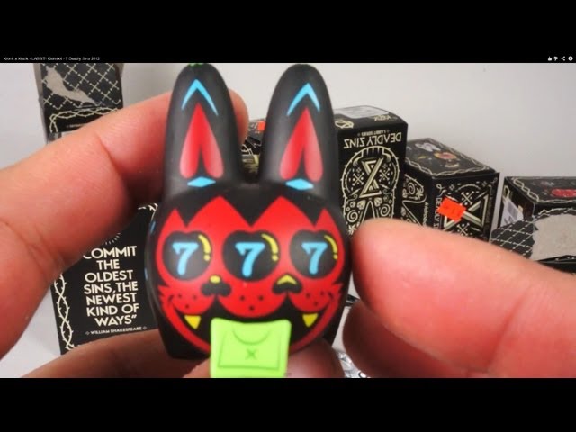 Kronk x Kozik - LABBIT- Kidrobot - 8 Deadly Sins - 2012 - on sale