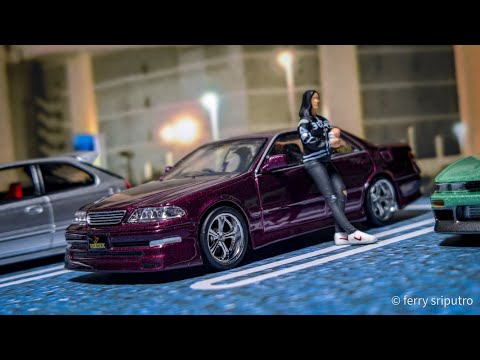 Tarmac Works Vertex Toyota Mark II JZX100 Purple Metallic - YouTube