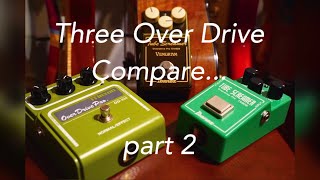 CULT modのOD-820、TS-808 とIbanez×Vemuram TSV808】3機種を比べて