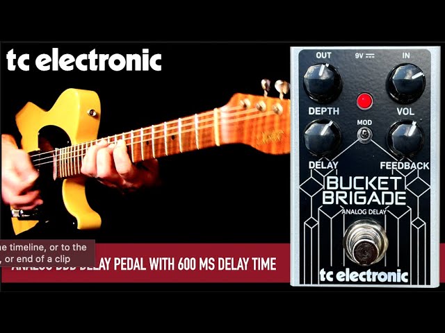 tc electronic BUCKET BRIGADE ANALOG DELAY - YouTube
