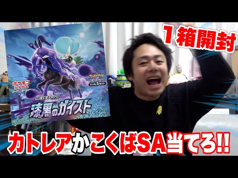 ポケカ】漆黒のガイスト1箱開封してカトレアかこくばSAを当てようと