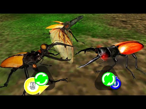 アーケード] 甲虫王者ムシキング - ラコダールツヤクワガタ X キプル