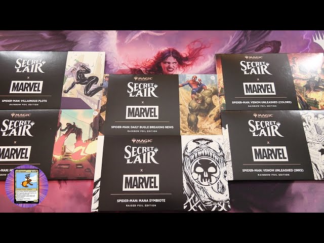 MTG Secret Lair: Spider-Man Superdrop Foil Unboxing - YouTube