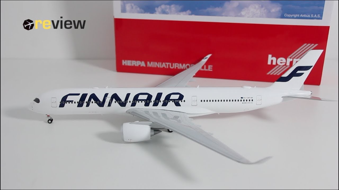 Review #200 Finnair Airbus A350-900 (1:200) - YouTube