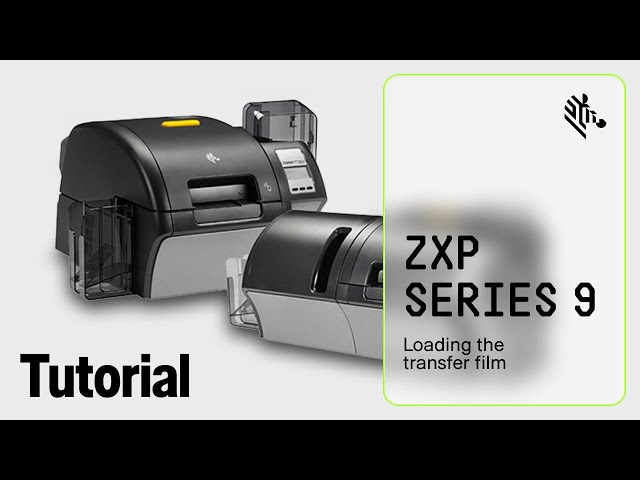 Zebra ZXP 9 How To: Load Transfer Film - YouTube