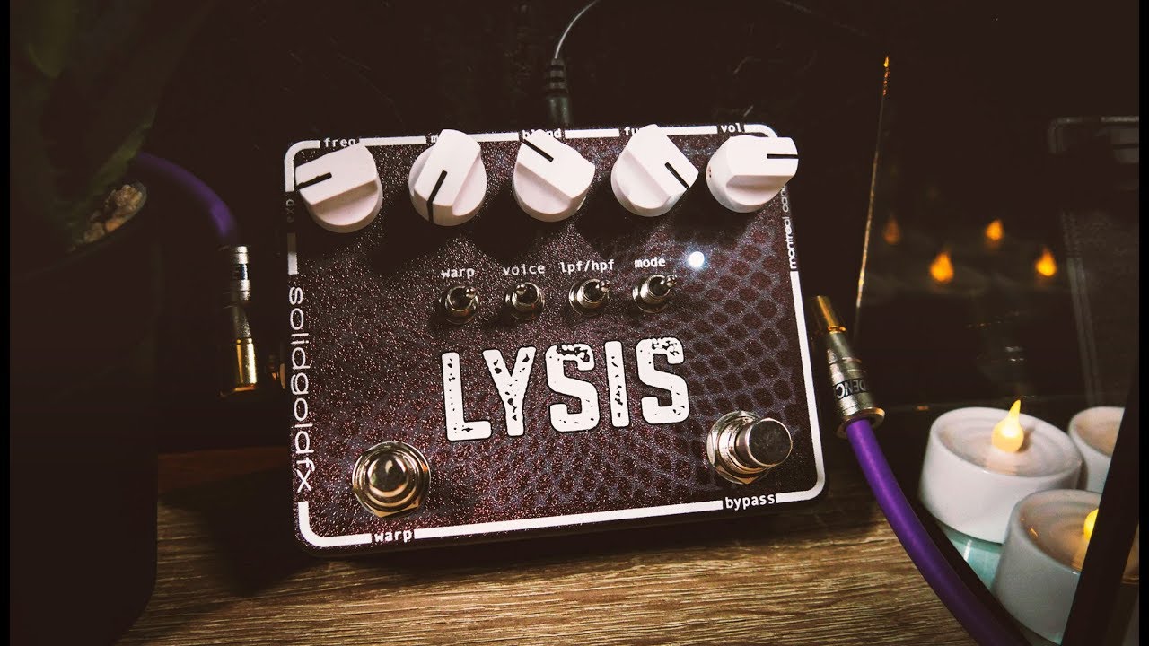 SolidGoldFX Lysis Polyphonic Octave Down Fuzz Modulator Demo - YouTube