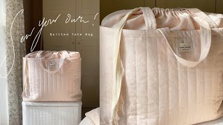 HOW TO MAKE A QUILTED TOTE BAG! | MsRosieBea - YouTube
