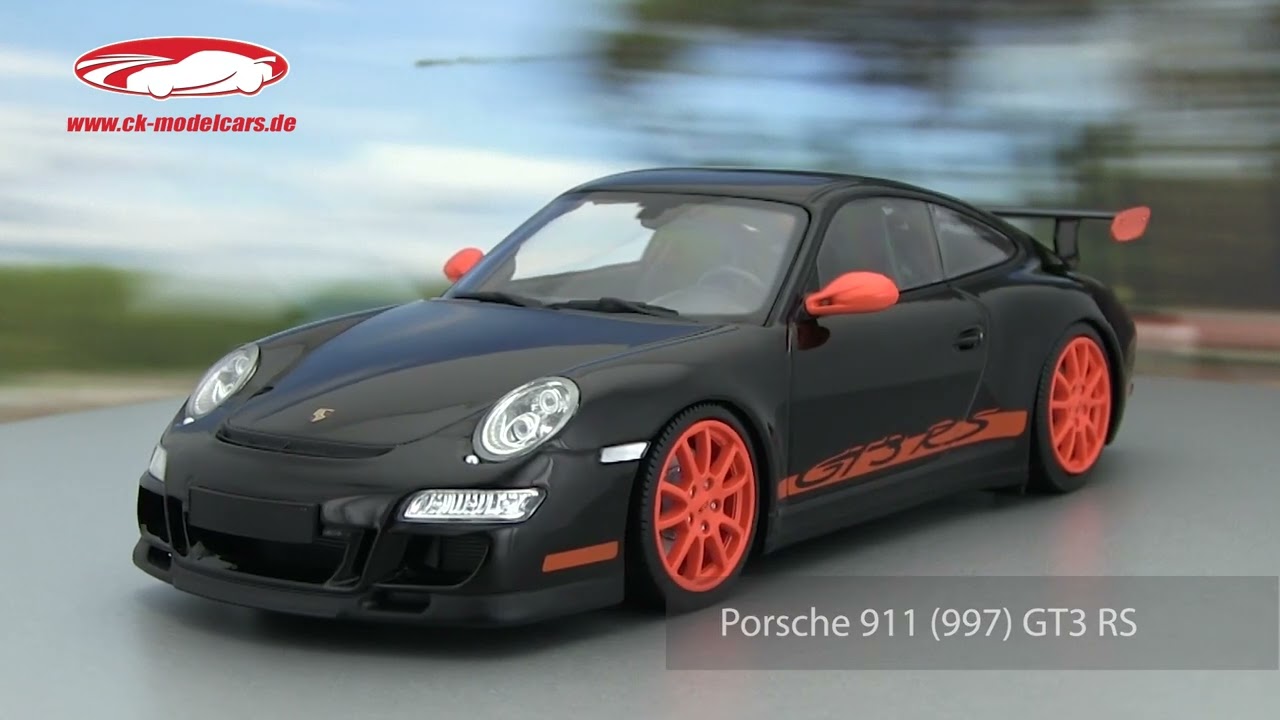 Minichamps 1:18 Porsche 911 (997) GT3 RS 建設年 2007 黒 / オレンジ
