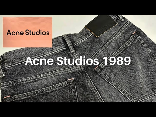 AcneStudios】週3で着てるオススメのブラックデニム1989をご紹介 - YouTube