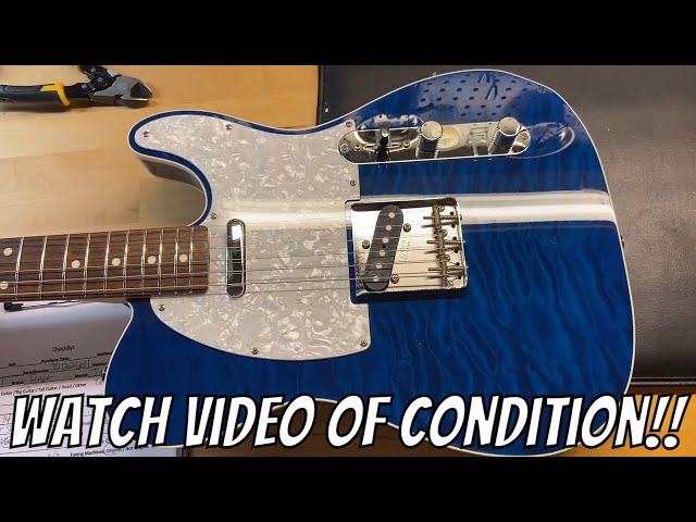 2012 Fender Japan Telecaster Custom TL62B '62 Reissue Trans Blue