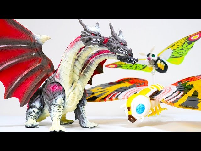 Space Super Demon Beast Death Ghidorah VS New Mothra Mothra Death