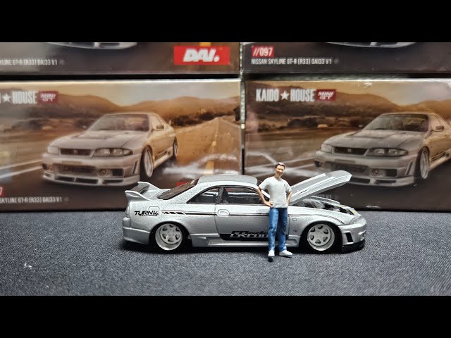 Unboxing Mini GT 1:64 KAIDO House X Nissan Skyline GTR R33 DAI33