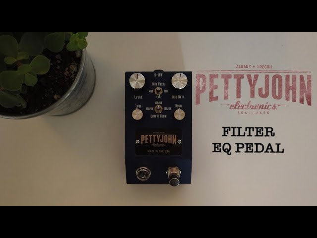 Pettyjohn Electronics Filter EQ pedal // Demo by David Dayton