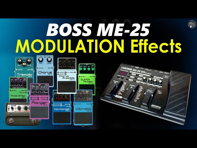 BOSS ME-25 MODULATION Effects - Chorus, phaser, flanger, harmonist