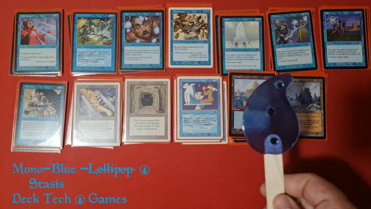 Premodern Magic - Mono-Blue Stasis - Deck Tech + Gameplay - Old