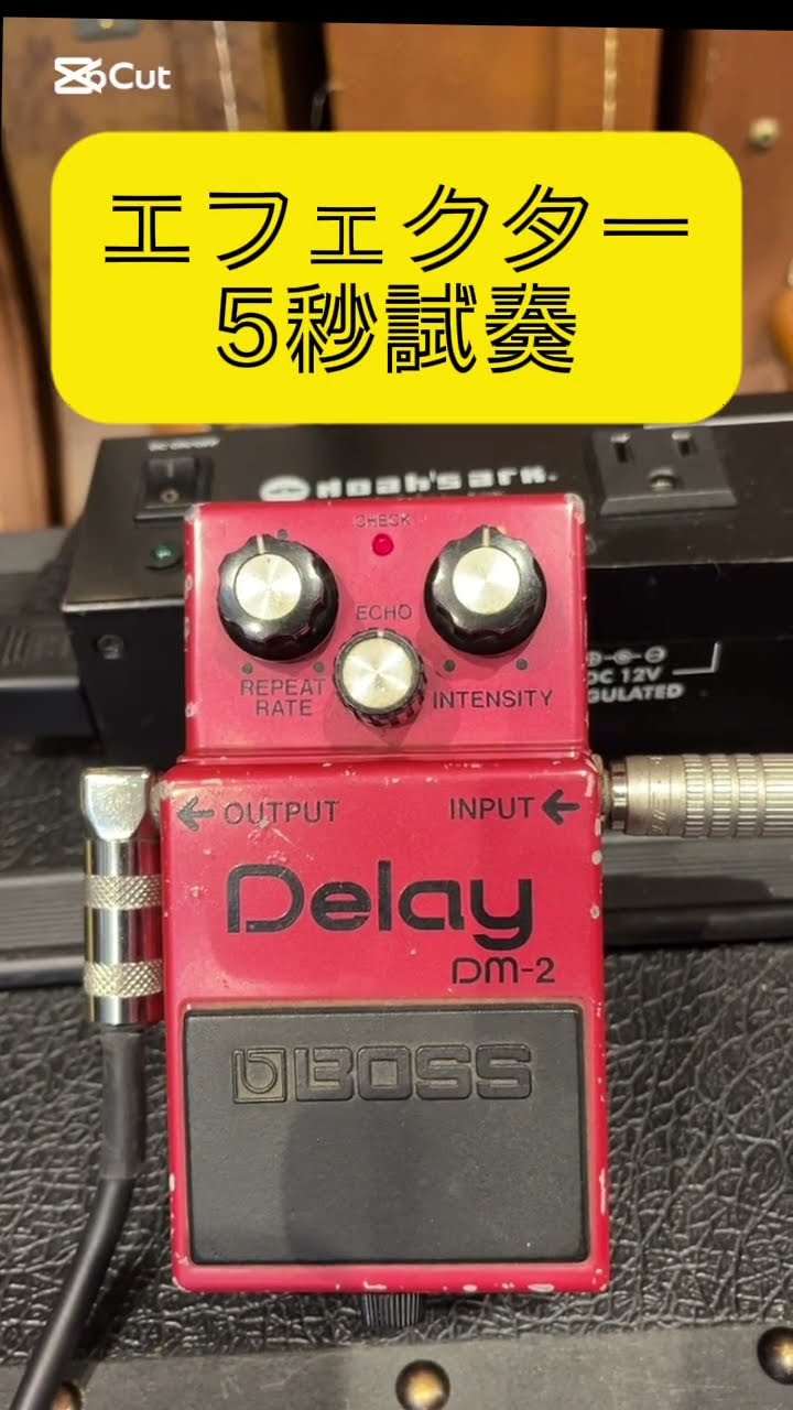 エフェクター5秒試奏】BOSS DM-2 Delay 前期型 1982年頃製造