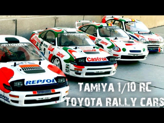 RC 1/10 Tamiya 90s Toyota rally cars. Celica, Corolla - YouTube