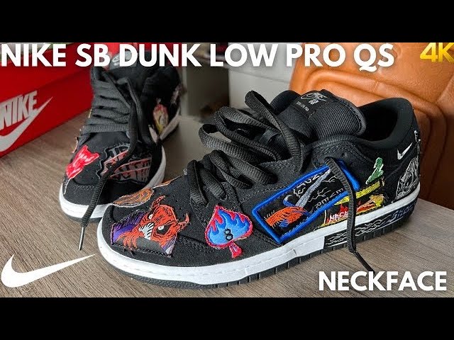 Nike SB Dunk Low Pro QS NeckFace On Feet Review - YouTube