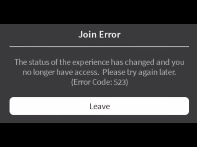 SOLVED] Roblox Error Code 523 - YouTube