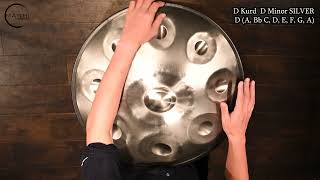 MASH handpan. 9音 D Kurd Silver ・ D マイナー [D / A, Bb, C, D, E