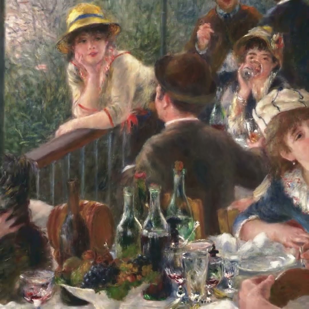 おいしい美術㊽ルノワール🍷《舟遊びをする人々の昼食》1880-81年