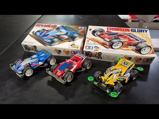 ミニ四駆】Tamiya Mini 4WD: Crimson Glory, Aero Solitude, and