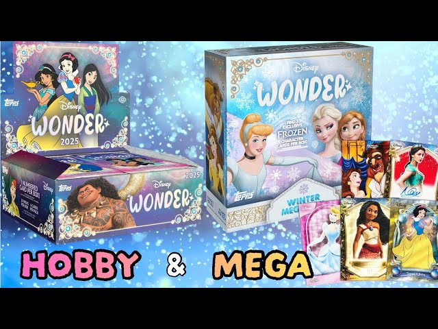 Disney Card] Hobby and Mega Unboxing 🥶 2025 TOPPS DISNEY WONDER