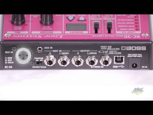 Boss RC30 Loop Station Twin Pedal - Boss RC30 - YouTube