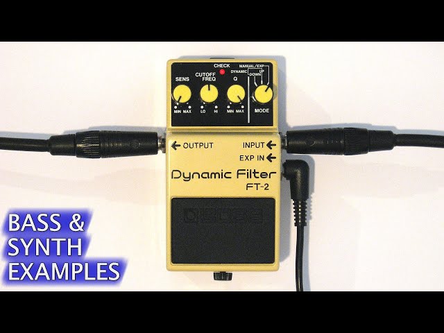 BOSS FT-2 Dynamic Filter Demo (with bass guitar & synthesizer